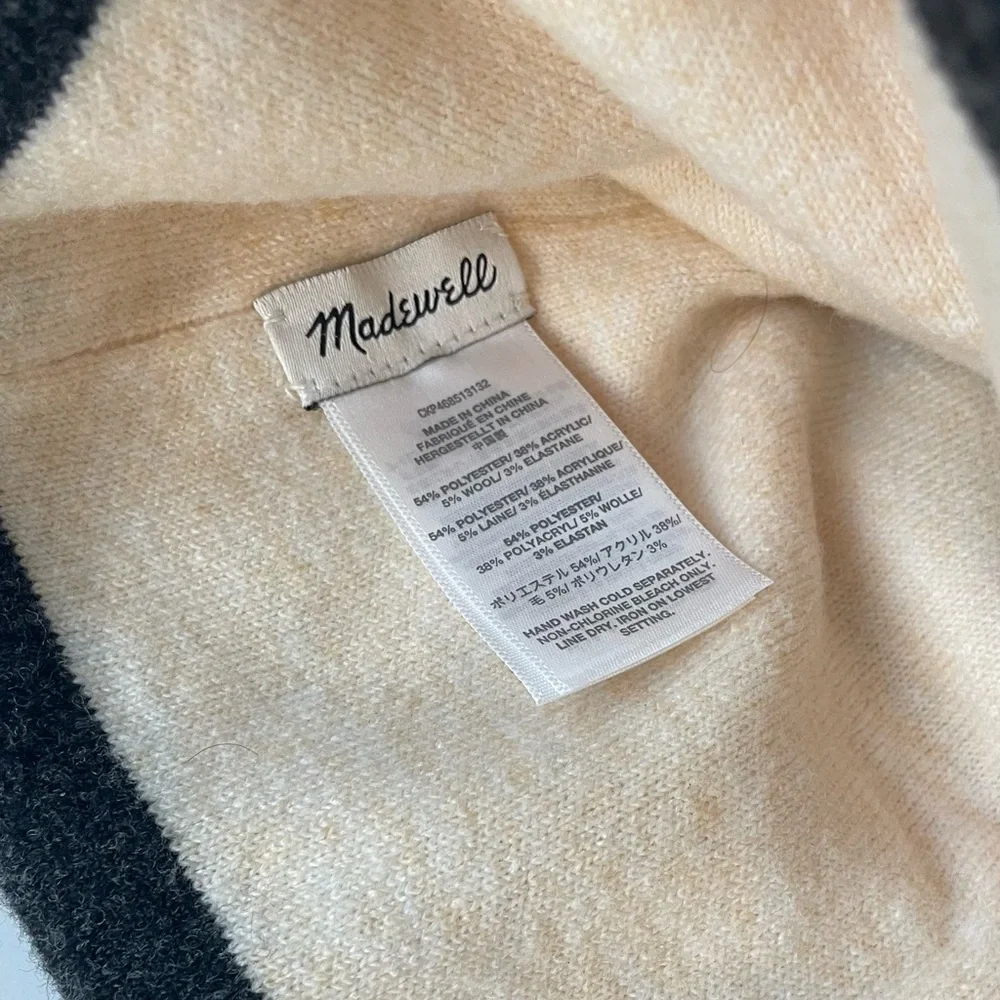 Madewell Retro Pom-Pom Beanie Winter Hat in Cloud Lining One size